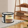 thumbnail image 4 of Oversized Clear Hat Storage Bag for Women, Holds up to 7 Caps Cowboy Hat Organizer for Closet, Wide Brims Hat Case with Carrying Handles, 16.5x10.4", 4 of 8