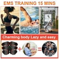 thumbnail image 4 of ABS Stimulator, Ab Trainer, EMS Muscle Stimulator LCD Screen Muscle Stimulator USB Rechargeable Portable Muscle Trainer Abdominal / arm / Leg Fitness Workouts Gear, Orange, 4 of 8