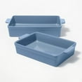 thumbnail image 2 of 2pc Stoneware Rectangle Baking Dish Set, 2 of 8