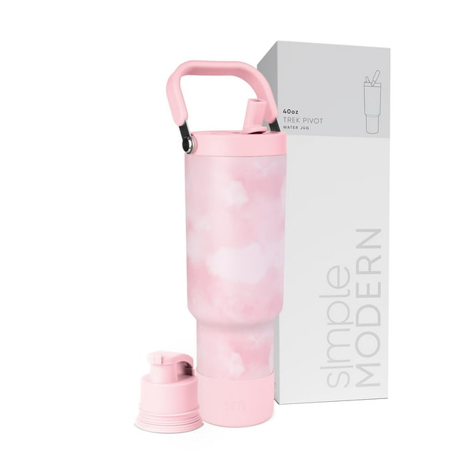 Botella de agua Simple Modern Trek Pivot 1.2 L con asa