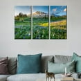 thumbnail image 4 of TISHIRON 3PCS Framed Canvas Wall Art Set,42"x28" Wildflowers at Sunset Canvas Art Decor, 4 of 7