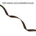 thumbnail image 3 of Uxcell 0.28" x 100 Yards Double Face Decorate Crafts Roll Satin Ribbon Dark Brown, 3 of 5