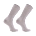 thumbnail image 3 of Solax Womens Merino Wool Hiking Socks Outdoor Full Cushion Warm Trail Crew Socks 2 Pairs (MD LT. Grey172), 3 of 8
