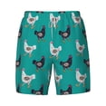thumbnail image 4 of Lsque Mens Swim Trunks Funny Chicken Pattern - Bathing Suit Compression Liner - Beach Swim Shorts Swimwear - (S-3XL) - Stretch Quick Dry -Large, 4 of 9