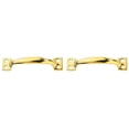 thumbnail image 1 of 2PCS Antique Bow Style Door Pull Handle Heavy Barn Door Handle 4 In Fence Gate Handle Coating Easy To Install Metal Sliding Door Pulls for Garage Pantry (4 Styles) 9.8X2X2.3cm Home Decor, 1 of 4