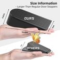 thumbnail image 2 of Door Stops, Extra Large Rubber Door Wedges Heavy Duty Black Door Stoppers Wedge, 2 of 5