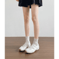 thumbnail image 3 of ELLSIAR Women's Bow Mary Jane Wedge Shoes with Elastic Cross Straps, 3 of 7