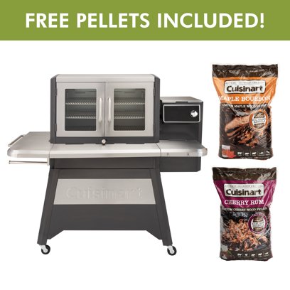 Cuisinart Clermont Pellet Grill & Smoker with (2) FREE 20 lb. bags of Cuisinart BBQ Smoking Pellets