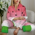thumbnail image 6 of Naloa Watermelon Pajamas for Women Set, Womens Pajama Sets, Lounge Sets for Women, 2pjs for Women-Medium, 6 of 7