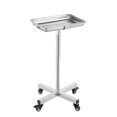 thumbnail image 1 of Mobile Mayo Stand Stainless Steel Mayo Tray 25.2-39.8" with Removable Tray, 1 of 7