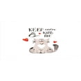 thumbnail image 4 of Valentines Day Piggy Bank, Love Cartoon Happy Cat with Hand Written Kiss Me Words, Ceramic Coin Bank Money Box for Cash Saving, 3.6" X 3.2", Warm Taupe Vermilion, by Ambesonne, 4 of 4