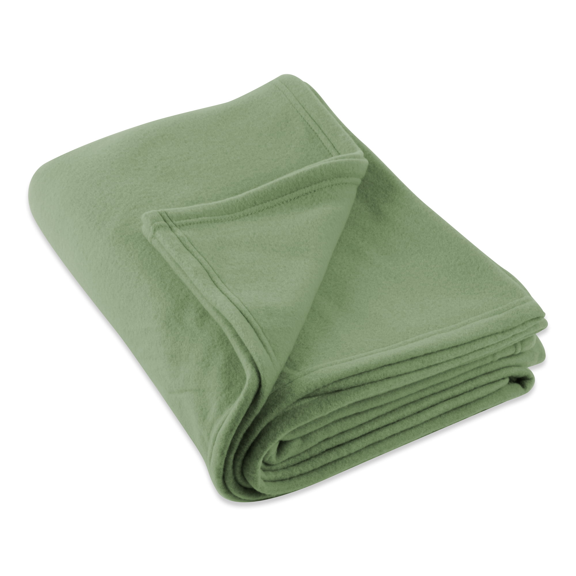 9' Olive Green Fleece Blanket - Walmart.com - Walmart.com