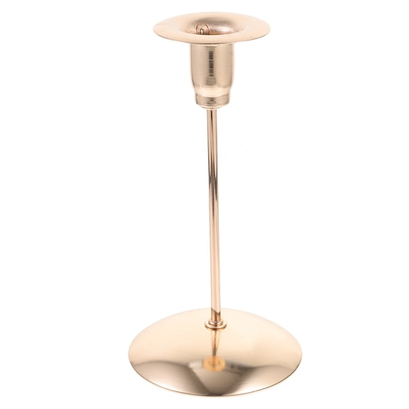 Amosfun Vintage Style Golden Candle Holder Metal Tealight Stand for Office and Home