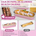 thumbnail image 4 of 100 PCS Mini Moldes para Hornear, Molde para Brownies Individual. Reutilizables Horneables con Cucharas de Postre y Tapas, 6.8 Oz, 200 ML, Moldes para Pasteles Rectangulares para Pan, Pastel, Brownies, 4 of 9