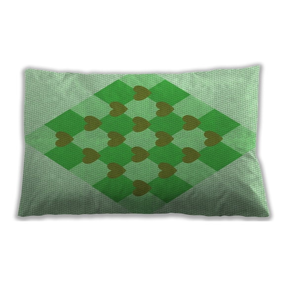 Ahgly Company Outdoor Rectangular Contemporary Lumbar Throw Pillow, 13 inch by 19 inch