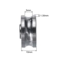 thumbnail image 3 of Uxcell 8 Roulements de Rail de Rainure SG66 U Roulement à Rouleau de Rainure 6x22x10mm (GCr15) Roulements en Acier Chromé, 3 of 4