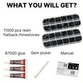 thumbnail image 2 of Black 11000 Pcs Flatback Plastic Rhinestones with 45ml B7000 Glue for DIY, Crafts, Decoration, 2 of 7
