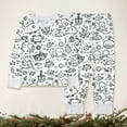 thumbnail image 3 of Christmas Pajamas Kids Santa Claus Long Sleeve Pullover Crewneck Soft Pajamas Kids Colorable Pajamas Holiday Pajamas Kids Pajamas for Girls 7-8 Years, 3 of 7