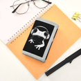 thumbnail image 7 of JIALIOU Nylon Trifold Card Wallet with ID Window Zipper Pocket for Men Women Teen Cute Frog Wearing Headphones, 7 of 7