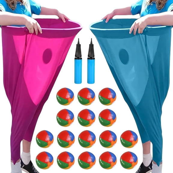 ADADFA Granny Pants Yard Game 2025 Edition Outdoor Party Game with Bouncy Balls for Adults, Set of 2