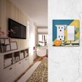 thumbnail image 5 of Yayeee Rocker Switch Wall Plate 1-Gang 4.6"x2.9" Home Decorative Outlet Cover, Yellow Glasses, 5 of 6
