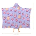 thumbnail image 2 of Kirby Character Pattern Hooded Blanket Soft Warm Cloak Wearable Blanket Hoodie For Kids Adult Cozy Flannel Fleece Bedding Throw Hooded Blanket, 2 of 7