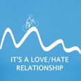 thumbnail image 3 of CafePress - Cycling : Love Hate Relationship T Shirt - Women's Traditional Fit Dark T-Shirt, 3 of 4