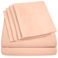 thumbnail image 1 of Sweet Home Collection Juego De Sábanas De 6 Piezas Queen Peach, 1 of 1