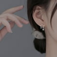 thumbnail image 2 of Solid 925 Sterling Silver Star Stud Earrings for Women Teens Star Post Stud Earrings Drops, 2 of 6