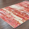 thumbnail image 4 of HomeRoots 508878 6 x 9 ft. Pink & Red Abstract Hand Loomed Stain Resistant Rectangle Area Rug, 4 of 5