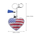 thumbnail image 4 of American Flag Keychain Key Ring Handbag Hanging Gift Pendant Decorations (US Flag), 4 of 9