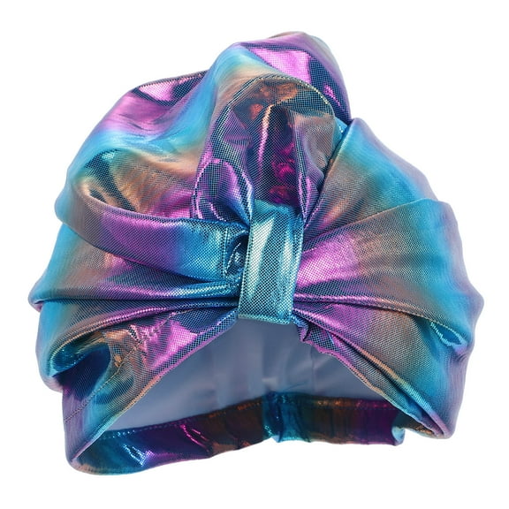 LEORX Swim Turban For Women Swimming Hat Blue Waterproof 1Pcs