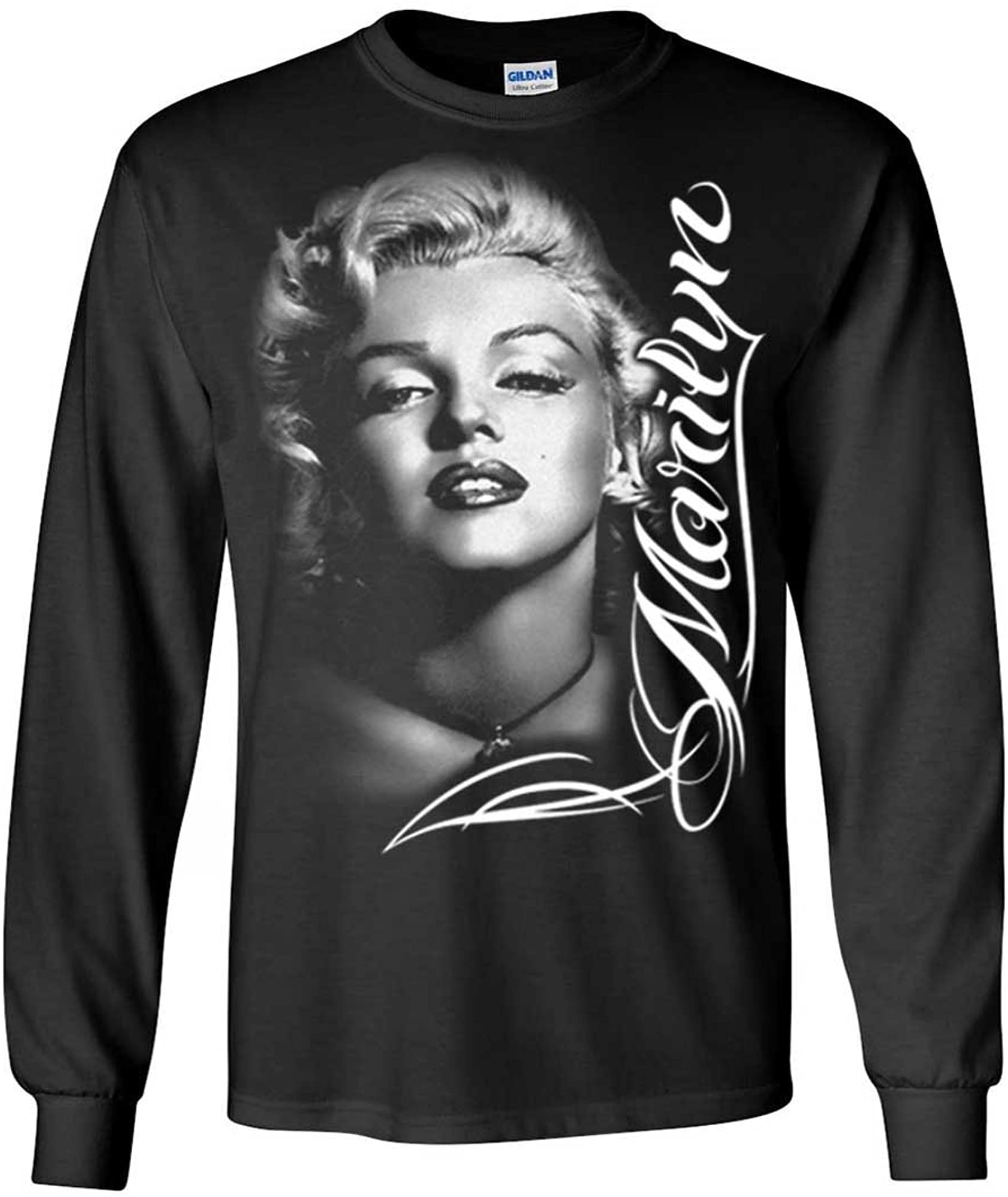 Marilyn Monroe Portrait Signature Long Sleeve Shirt | Walmart Canada