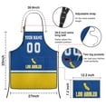 thumbnail image 7 of Los Angles R Custom Aprons for Men Women, Personalized Football Style Apron with Name and Number, Customized Apron with Pockets Gift, 7 of 7