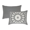 thumbnail image 4 of Superior Cotton Blend Woven Jacquard Vintage Medallion Bedspread Set 3-Pieces, Queen, Charcoal, 4 of 6