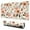 Brown Flowers With, variant on Brown Flowers with a Beige Background Desk Mouse Pad Pad Mouse Waterproof Non Slip for Office Home Work Gaming Desktop Tables Mousepad Rubber Base Mousepad with Stitched Edges 35.4x15.7inches