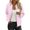 Pink, variant on cocolona Fall Jackets for Women Long Sleeve Zip Up Sweatshirts Jacket Fashion Casual Polka Print Coat Tops with Pockets