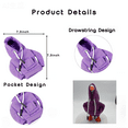 thumbnail image 2 of 7 Inch Desk Goose Outfits Hoodies Tabletop Goose Accessory Mini Porch Goose Costume Goose Statue Key Holder Clothes for Table Decor, 2 of 6
