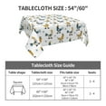 thumbnail image 7 of Wukai Farm Roosters Waterproof Tablecloth for Kitchen Dining, Fits Square Tables for 2-4 Seats -54"x54", 7 of 7