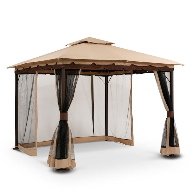 Garden Winds Replacement Canopy Top Cover for the 12x10 Crescent Gazebo RipLock 350