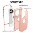 thumbnail image 2 of Allytech Phone Case for iPhone 14 Pro 6.1" 2022, Soft TPU Bumper + PC Hard Back [4 Corners] Shockproof Protection Heavy Duty Cover for iPhone 14 Pro 5G, Rosegold, 2 of 8