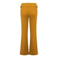 thumbnail image 4 of IYYVV Flare Yoga Pants for Women Low Rise Leggings Bootcut Bell Bottom Workout Pants Women Skinny Womens Tall Sweatpants Solid Color Leggings Fleece Flannel Pajama Pants Ginger XL, 4 of 4