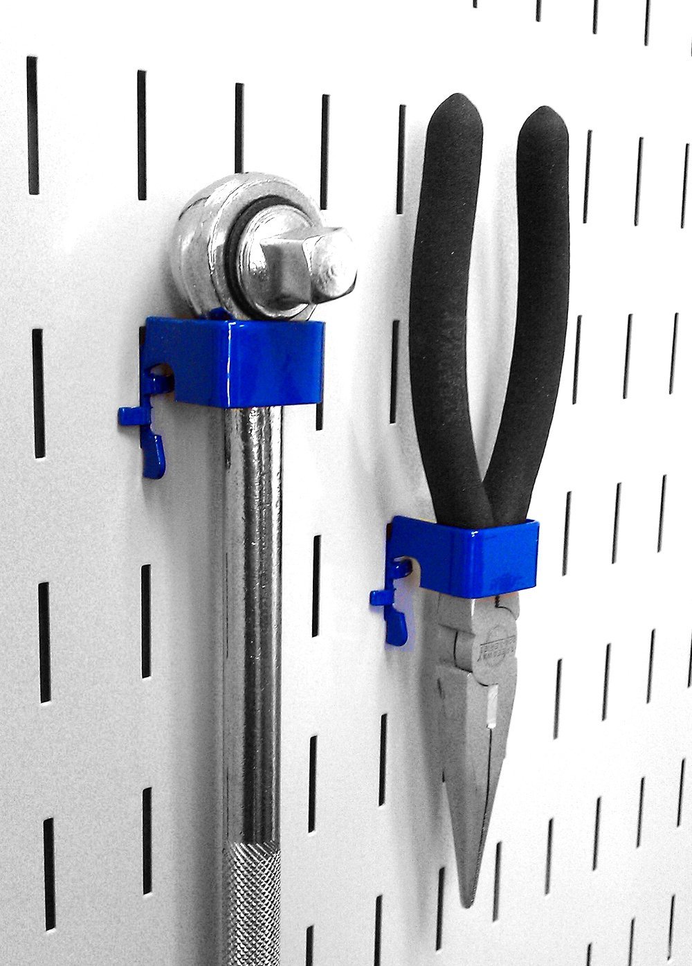 Slotted Metal Pegboard Deluxe Hook Kit for Wall Control Metal Pegboard and Slotted Tool Board Only - Blue Toolboard Hooks - image 3 of 12