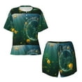 thumbnail image 4 of Picia Jelly Fish Pajamas Sets for Women Soft Short-Sleeved Pjs with Lounge Shorts Two Piece Sleepwear-4X-Large, 4 of 9