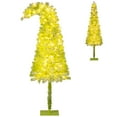 thumbnail image 1 of Gymax 6 FT Whimsical Christmas Tree Pre-Lit Artificial Holiday Tree w/ Bendable Top, 1 of 10