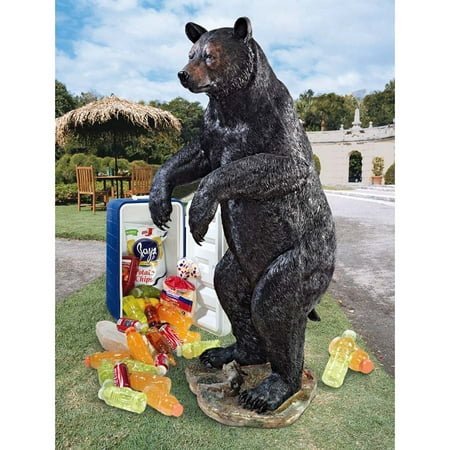 Design Toscano Fishing for Trouble Bear Statue
