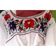 thumbnail image 4 of China Poblana Girls Folklorico Tri-Color Dress Set W/Eagle Sequin NWOT X-Small Skirt Length 24", 4 of 7