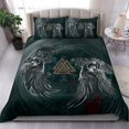 thumbnail image 2 of Juego de cama Vikingo, Cráneo de Cuervo Tatuaje 9 RLT12, 2 of 6