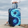 thumbnail image 7 of Hirioo Blue Yin And Yang for Elasticity Suitcase Cover (No luggage Included) Durable Luggage Protector Fits 18-32 Inch Luggage-Large, 7 of 7