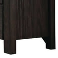 thumbnail image 4 of Benjara 58 Inch Classic Wood Dresser with 6 Drawers, Metal Bar Handles, Dark Brown, 4 of 5